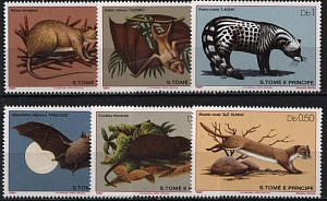 Сан-Томе и Принсипи, 1981, Фауна Африки, 6 марок